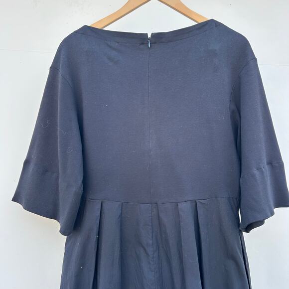 COS Wide Leg Jumpsuit Palazzo Pants Black Culottes XS Cotton Short Sleeve - Picture 9 of 13